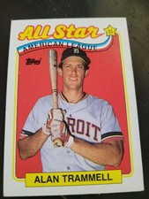 1989 Topps All Star Card #400 Alan Trammell Detroit Tigers NMMT Free Shipping!