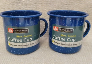 2 NEW Ozark Trail 18oz Enamel Coffee Cup Mug Camping Tableware 221026 - Picture 1 of 6