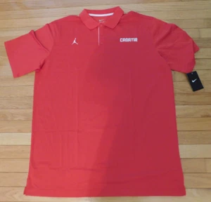 Croatia Men's Nike Performance 3 Button Polo Shirt New Free Shipping - Picture 1 of 1