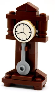 LEGO Classic Grandma Clock Brown Wooden Vintage Furniture Ornament Monster Ghost - Bild 1 von 5