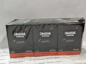 Set of 12 GUY LAROCHE DRAKKAR INTENSE EDP PARFUM SPRAY MEN SAMPLE 1.2 ML/0.04 OZ - Picture 1 of 4