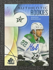 Mavrik Bourque 2024-25 UD SP Game Used Hockey Authentic Rookies Blue Auto #254 - Picture 1 of 2