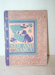 Antique 1946 Ned and Nancy DC Heather & CO Children's Reader Book R-991 - Imagen 1 de 7