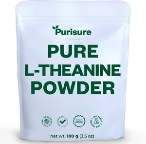 Polvo Purisure L-teanina, 100 g, concentración y salud cerebral, 1000 porciones - Imagen 1 de 12