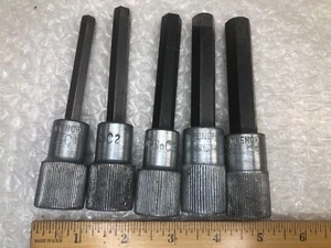 Vintage LC Hex Socket Lot C1 C2 C3 C4 C5 with 1/2" Drive  - Picture 1 of 5
