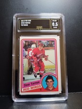 1984-85 O-Pee-Chee (OPC) #67 Steve Yzerman Rookie Detroit, GMA 6.5, Captain 