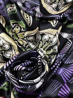 SILK SATIN FABRIC, Soft, Shiny, 100% Pure Silk Satin Fabric ~17momme ~45”~UK16 - Image 1 of 4