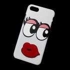 For iPhone 7 / iPhone 8 SE 2020 2022 3D Cute Lips Eye Back Hard Phone Case Cover