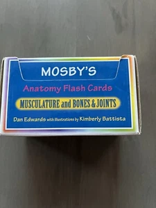 Mosby's ANATOMY FLASH CARDS Musculature and Bone & Joints, Dan Edwards 978 - Picture 1 of 5