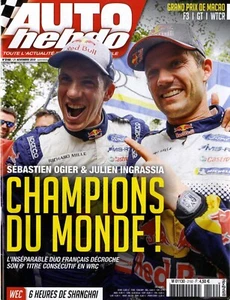 AUTO HEBDO Nr.2192 21.11.2018 WEC SHANGHAI WRC AUSTRALIEN F3-FIA GT-WTCR MACAO - Bild 1 von 1