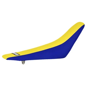 Suzuki DRZ 125 2008 - 2018 cubierta de asiento de Enjoy MFG lados azules techo amarillo #170 - Imagen 1 de 2