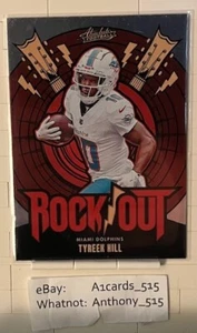 Tyreek Hill - 2024 Panini Absolute Rock Out #RO-THL - Miami Dolphins - Picture 1 of 3