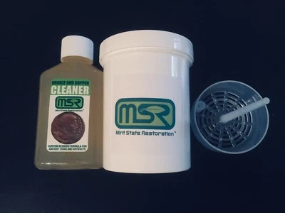 Mint State Restoration 4 oz. w/BASKET Coin & Artifact Ancient Bronze Cleaner - Image 1 of 4
