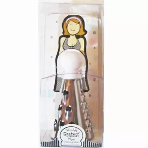 Nuevo rallador de queso Kate Aspen World's Gratest Mom, baby shower, 4-3/4" de alto - Imagen 1 de 6