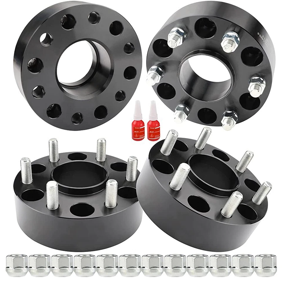 4Pcs 2" 6x5.5 Wheel Spacers Hubcentric for Chevy Silverado 1500 Tahoe GMC Sierra - Image 1 of 4