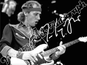 DIRE STRAITS - MARK KNOPFLER -  print signed photo - foto con autografo stampato - Foto 1 di 1