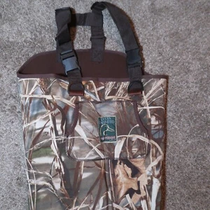 Ducks Unlimited Mad Dog Gear Chest Waders H127 Size 7 Thermal Fishing Hunting - Picture 1 of 11
