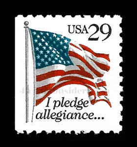 1992 Scott #2593 .29¢ - PLEDGE OF ALLEGIANCE (Black) MNH Shinny Gum, Bklt Single - Picture 1 of 1
