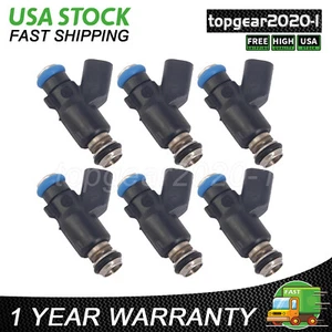 Set of 6 Fuel Injectors 12592648 For 2006-2010 Chevrolet Impala 3.5L, 3.9L V6 US - Picture 1 of 14