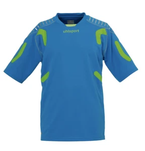 Uhlsport TorwartTECH AbrasionTech SHORT SLEEVE Soccer Goalkeeper Jersey Neon XL - Picture 1 of 12