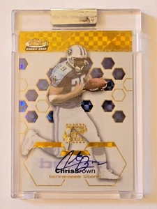 2003 Topps Finest XFractor Uncirculated Chris Brown RC Auto #134 30/50 - Picture 1 of 4