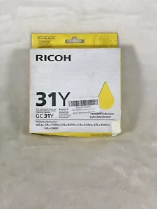 Genuine Ricoh 405691 Yellow Toner Cartridge GC31Y 1750 Page for GXE2600 - Picture 1 of 3