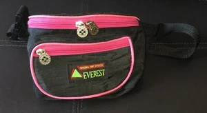 Vintage Everest Black Hot Pink Fanny Pack Waist Belt Outdoors Hiking Festival  - Picture 1 of 5