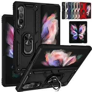 Für Samsung Galaxy Z Fold5 Fold4 Fold3 Stoßfest Gummi Ring Ständer Hülle Cover - Bild 1 von 92