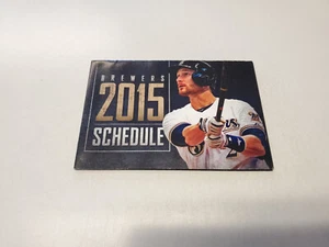 RS20 Milwaukee Brewers 2015 MLB Baseball Taschenplan - Miller Lite - Bild 1 von 2