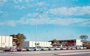 Skyway Motel & Apartments am Flughafen, Midland, Texas, Vintage Postkarte (SV 428) - Bild 1 von 2