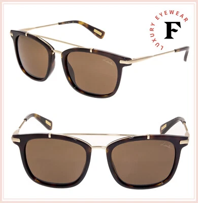 Очки солнцезащитные LANVIN 671 золотистые весенние коричневые Havana квадратные поляризованные SLN671M - Изображение 1 из 4