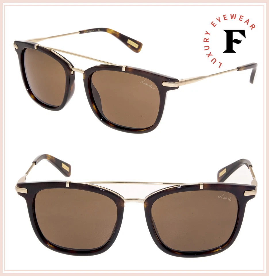 Gafas de sol polarizadas cuadradas Habana marrón primavera dorado Lanvin 671 SLN671M Foto 1 de 4