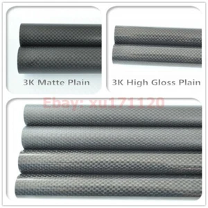 OD 8mm ID 4mm 5mm 6mm 7mm x 500mm 3K Carbon Fiber Tube/tubing (Roll Wrappe) - Picture 1 of 4