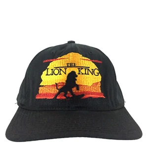 Vtg 90s The Lion King Cap Promo Disney USA Remember Logo Snap Back Baseball Hat - Picture 1 of 12