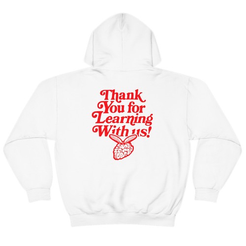 Felpa con cappuccio Higher Knowledge Thank You Bape Kith Made Human Palace Supreme HK NEBBIA