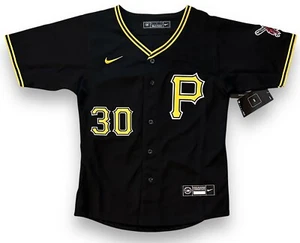 Paul Skenes Pittsburg Pirates Black Nike Jersey - Fully Stitched (Youth Sizes) - Picture 1 of 4