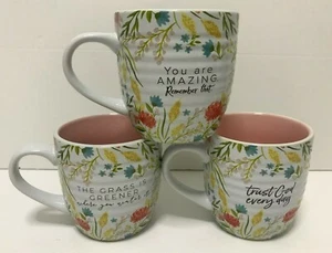 Lighthouse Christian Products Co. Inspirational Floral Ceramic Coffee Tea Mug - Picture 1 of 10