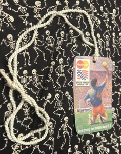 De colección-NUEVO 1994 MasterCard EE. UU. '94 Copa Mundial de Fútbol Tarjeta de Etiqueta Oficial de Patrocinador - Imagen 1 de 2
