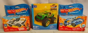NIB LOT Mega Hot Wheels Rodger Dodger Twin Mill Gunkster Monster Truck Building - Picture 1 of 7