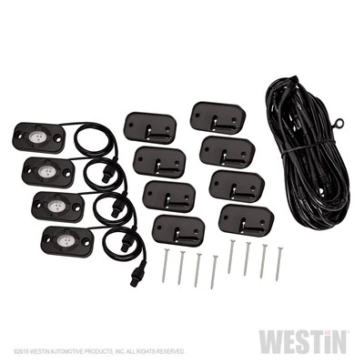 Kit de luces LED de roca Westin para 07-18 Jeep Wrangler JK / 18-19 Jeep Wrangler JL Foto 1 de 4