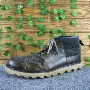 Sorel Moc Botas Tejidas Para Hombre 10 Cuero Marrón Con Cordones Impermeables Tracción Cómodas - Imagen 1 de 7