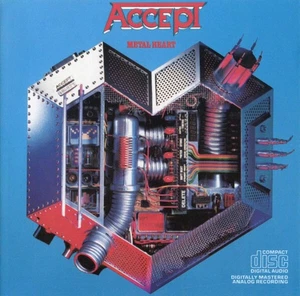 Used Cd Accept/Metal Heart 1985 6Th Album German Heavy Metal Ud Dark Schneider S - Picture 1 of 4