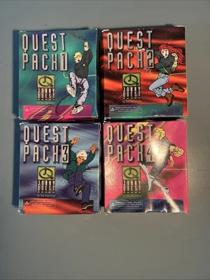 1996 Jonny Quest Pizza Hut Quest Pack #1-4 Complete In Box - Image 1 of 4