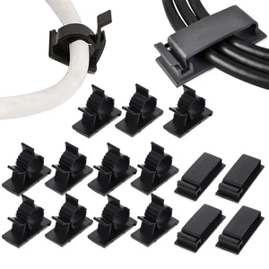 18 Pcs Cable Fixing Clip Desk Clips Cord Organizers for Electronics - Afbeelding 1 van 12