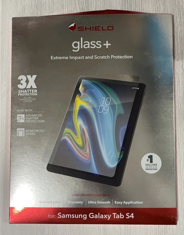 Zagg Invisible Shield Glass+ Screen Protector For Sansung Galaxy Tab S4 - Image 1 of 1