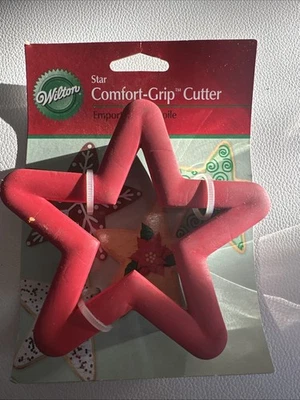 CORTADOR DE BISCOITOS WILTON RED COMFORT GRIP - ESTRELA NOVA - 4,25" - Imagem 1 de 3