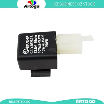 RELÉ PISCADOR INDICADOR 2 PINOS 12V LATA serve para Husaberg FE 450 2009-2012 2013 2014 - Imagem 1 de 3