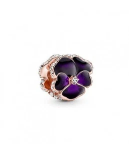 Pandora Lila Stiefmütterchen Blume Charm ( 780777C01 ) - Bild 1 von 3