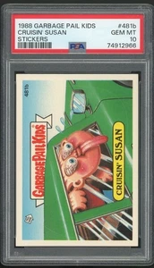 Topps Garbage Pail Kids 12th Series #481b Cruisin' Susan PSA 10 GEM MINT Os12 - Picture 1 of 3