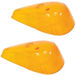 Turn Signal Amber Lenses, Pair - Compatible with VW Type-1 Bug 1968-1969 - Picture 1 of 1